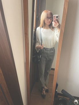 「アイテム（デニムパンツ）」を使った、reichelさん（レディース・150cm・30代）の秋コーディネート