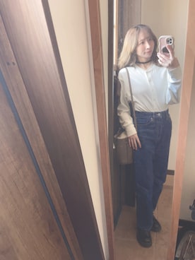 「アイテム（デニムパンツ）」を使った、reichelさん（レディース・150cm）の秋コーディネート