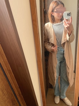 「アイテム（トレンチコート）」を使った、reichelさん（レディース・148cm・20代）の春コーディネート