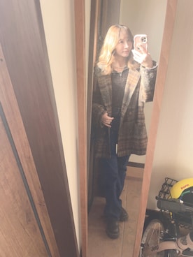 「しまむら（シマムラ）のアイテム（ニット/セーター）」を使った、reichelさん（レディース・150cm）の秋コーディネート