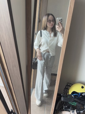 「R&E（アールアンドイー）のアイテム」を使った、reichelさん（レディース・150cm）の春コーディネート