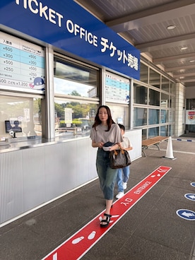 「GU（ジーユー）のアイテム（アクセサリー）」を使った、reichelさん（レディース・150cm）の夏コーディネート
