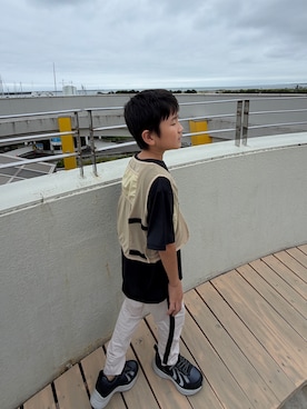 「BREEZE（ブリーズ）のアイテム（Tシャツ/カットソー）」を使った、reichelさん（レディース・150cm）の夏コーディネート