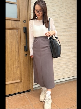 「R&E（アールアンドイー）のアイテム」を使った、reichelさん（レディース・150cm）の夏コーディネート