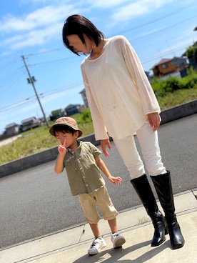 「アイテム（ブーツ）」を使った、reichelさん（レディース・148cm）の秋コーディネート