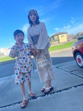 「アイテム（水着/着物・浴衣）」を使った、reichelさん（レディース・150cm）の夏コーディネート