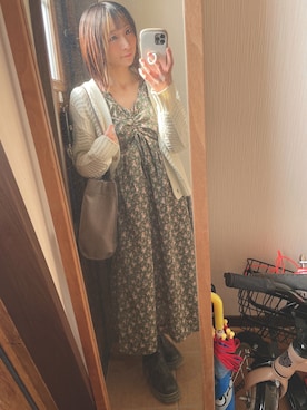 「FUN（ファン）のアイテム（ワンピース/ドレス）」を使った、reichelさん（レディース・150cm）の春コーディネート