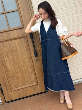 「LOUIS VUITTON（ルイヴィトン）のアイテム（バッグ）」を使った、reichelさん（レディース・150cm）の夏コーディネート