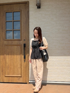 「GU（ジーユー）のアイテム（アクセサリー）」を使った、reichelさん（レディース・150cm）の夏コーディネート