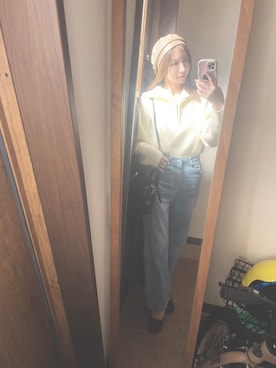 「アイテム（イヤーカフ）」を使った、reichelさん（レディース・150cm）の秋コーディネート