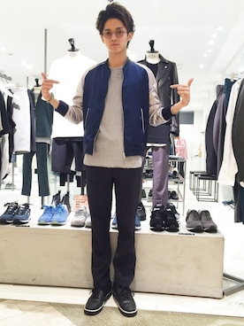 「STUDIOUS（ステュディオス）のアイテム（ブルゾン）」を使った、Yuyaさん（メンズ・177cm）の夏コーディネート