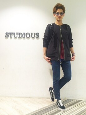 「DISCOVERED（ディスカバード）のアイテム（ジャケット/アウター）」を使った、Yuyaさん（メンズ・177cm）の春コーディネート