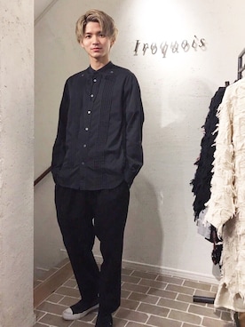 「STUDIOUS SELECT(STUDIOUS SELECT)」｜「アイテム（スラックス）」を使った、Yuyaさん（メンズ・177cm）の春コーディネート