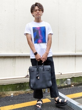 「Saint Laurent（サンローラン）のアイテム（バッグ）」を使った、Yuyaさん（メンズ・177cm）の夏コーディネート