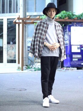 「DISCOVERED（ディスカバード）のアイテム（ジャケット/アウター）」を使った、Yuyaさん（メンズ・177cm）の秋コーディネート