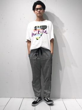 「ITTI（イッチ）のアイテム（アクセサリー）」を使った、Yuyaさん（メンズ・177cm）の夏コーディネート