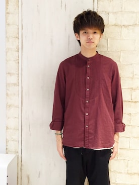 「STUDIOUS（ステュディオス）のアイテム（アクセサリー）」を使った、Yuyaさん（メンズ・177cm）の夏コーディネート