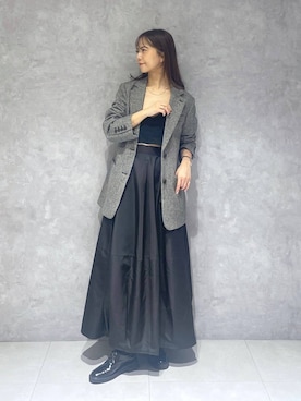 「アイテム（テーラードジャケット）」を使った、RYOKOさん（レディース・158cm・30代）の秋コーディネート