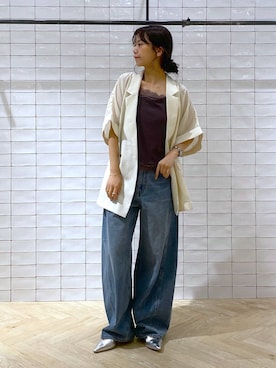 「アイテム（ジャケット/アウター）」を使った、RYOKOさん（レディース・158cm・30代）の夏コーディネート