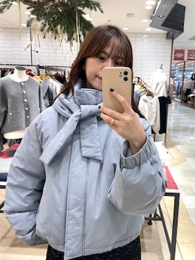 「アイテム（ブルゾン）」を使った、RYOKOさん（レディース・158cm・30代）の冬コーディネート