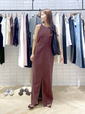 「A part by（アパートバイ）のアイテム（ワンピース/ドレス）」を使った、RYOKOさん（レディース・158cm）の夏コーディネート