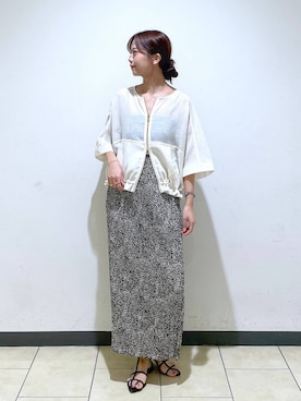 「アイテム（ブルゾン）」を使った、RYOKOさん（レディース・158cm・30代）の夏コーディネート