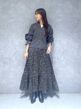 「アイテム（ワンピース/ドレス）」を使った、RYOKOさん（レディース・158cm・30代）の秋コーディネート