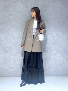 「アイテム（キーホルダー）」を使った、RYOKOさん（レディース・158cm・30代）の秋コーディネート