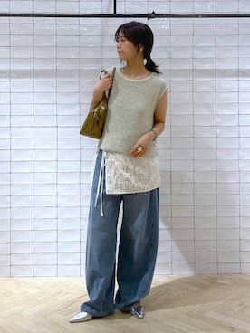 「アイテム（パンプス）」を使った、RYOKOさん（レディース・158cm・30代）の夏コーディネート