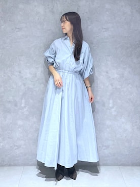「アイテム（ワンピース/ドレス）」を使った、RYOKOさん（レディース・158cm・30代）の秋コーディネート