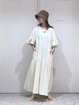 「アパートバイローリーズ」｜「アイテム（帽子）」を使った、RYOKOさん（レディース・158cm）の春コーディネート
