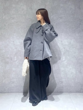 「アイテム（ステンカラーコート）」を使った、RYOKOさん（レディース・158cm・30代）の秋コーディネート