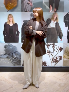 「A part by（アパートバイ）のアイテム」を使った、RYOKOさん（レディース・158cm）の秋コーディネート