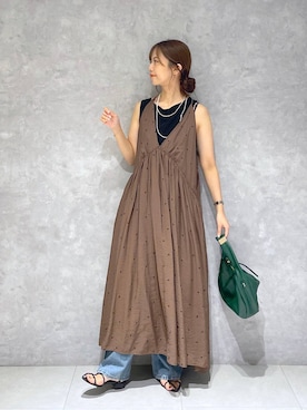 「A part by（アパートバイ）のアイテム」を使った、RYOKOさん（レディース・158cm）の夏コーディネート