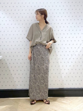 「着痩せ」｜RYOKOさん（レディース・158cm）の夏コーディネート