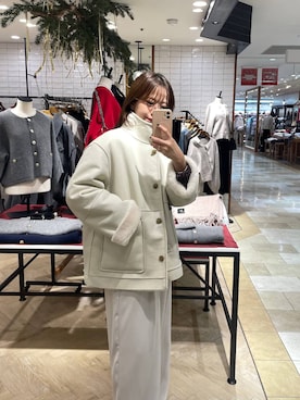 「A part by（アパートバイ）のアイテム（その他アウター）」を使った、RYOKOさん（レディース・158cm）の冬コーディネート