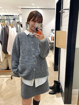 「アイテム（シャツワンピース）」を使った、RYOKOさん（レディース・158cm）の秋コーディネート