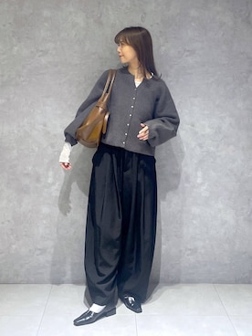 「デート/ロマンティック」｜「アイテム（トートバッグ）」を使った、RYOKOさん（レディース・158cm）の秋コーディネート