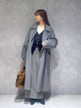 「デート/ロマンティック」｜「アイテム（トートバッグ）」を使った、RYOKOさん（レディース・158cm）の秋コーディネート