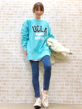 「カレッジ」｜tomoさん（レディース・160cm）の冬コーディネート