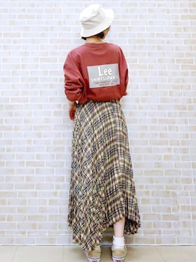 「HONEYSUCKLE ROSE（ハニーサックルローズ）のアイテム」を使った、tomoさん（レディース・160cm）の夏コーディネート