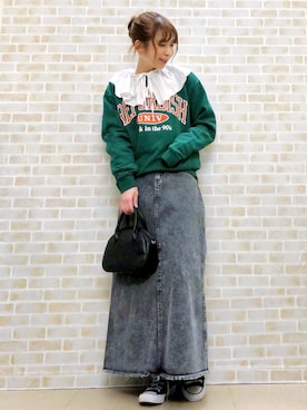 「カレッジ」｜tomoさん（レディース・160cm）の春コーディネート