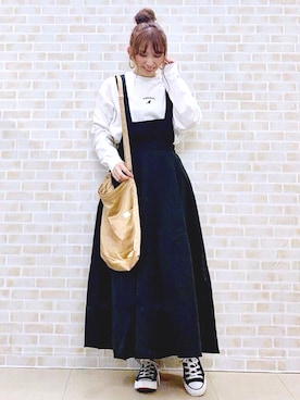 「HONEYSUCKLE ROSE（ハニーサックルローズ）のアイテム」を使った、tomoさん（レディース・160cm）の夏コーディネート