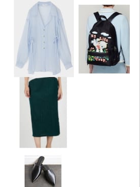 「MARC JACOBS（マークジェイコブス）のアイテム（バックパック/リュック）」を使った、square-pさん（レディース・152cm）の秋コーディネート