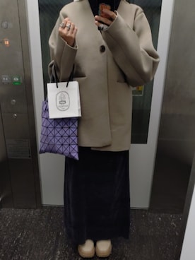 「アイテム（その他アウター）」を使った、square-pさん（レディース・152cm）の秋コーディネート