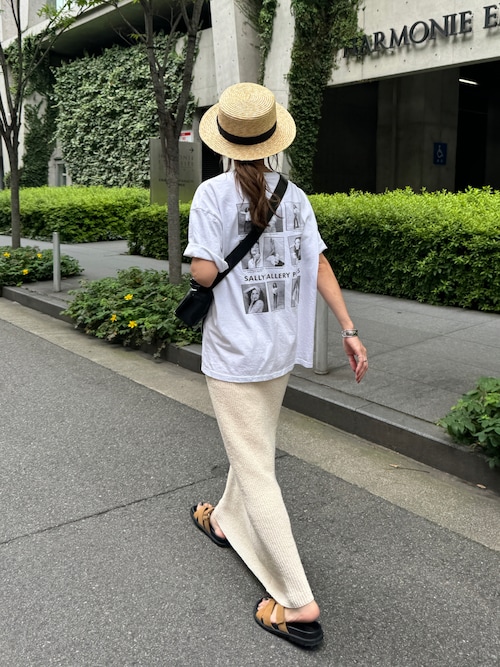 [新品未使用] アイスドッグ柄Tシャツ & ロングパンツ上下セット オフホワイト セール】バックプリントグラフィックTシャツ(chiica select