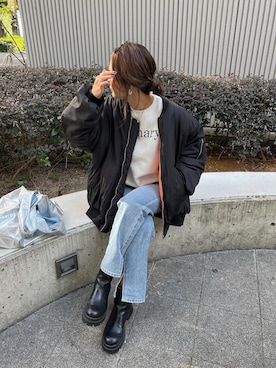 「ISOOK（アイスー）のアイテム」を使った、chii___ca♡さん（レディース・161cm）の秋コーディネート