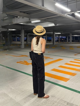 「ISOOK（アイスー）のアイテム（パンツ）」を使った、chii___ca♡さん（レディース・161cm）の夏コーディネート