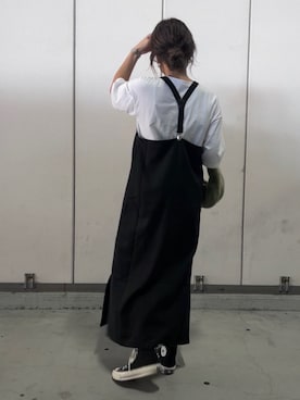 「ISOOK（アイスー）のアイテム（Tシャツ/カットソー）」を使った、chii___ca♡さん（レディース・161cm）の秋コーディネート