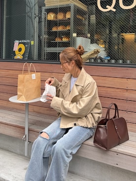 「アイテム（アンサンブル）」を使った、chii___ca♡さん（レディース・161cm）の春コーディネート